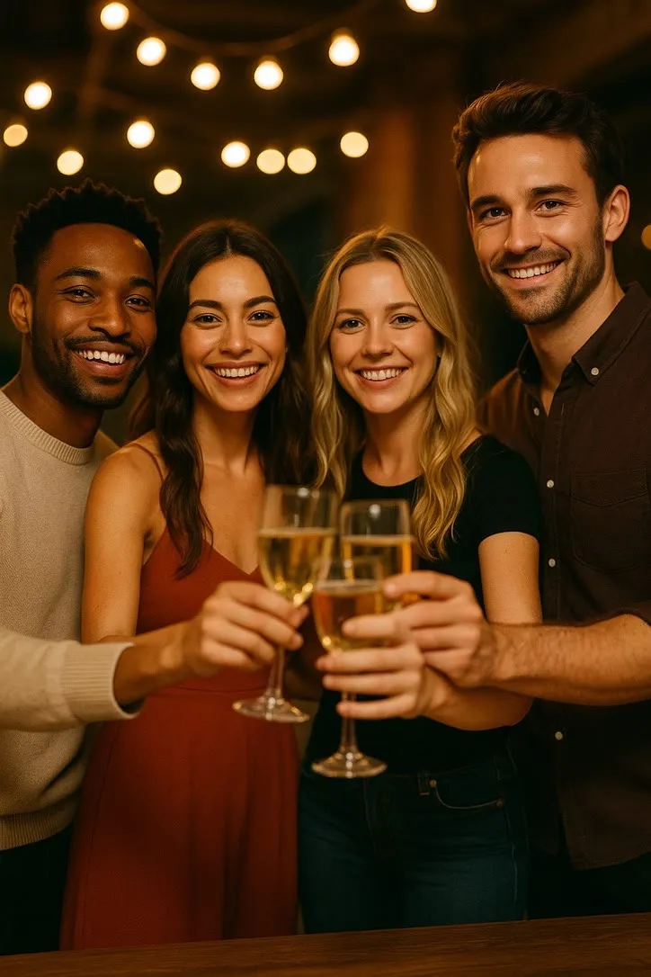 Celebration Toast: the preview still the AI Video app shows for this action
