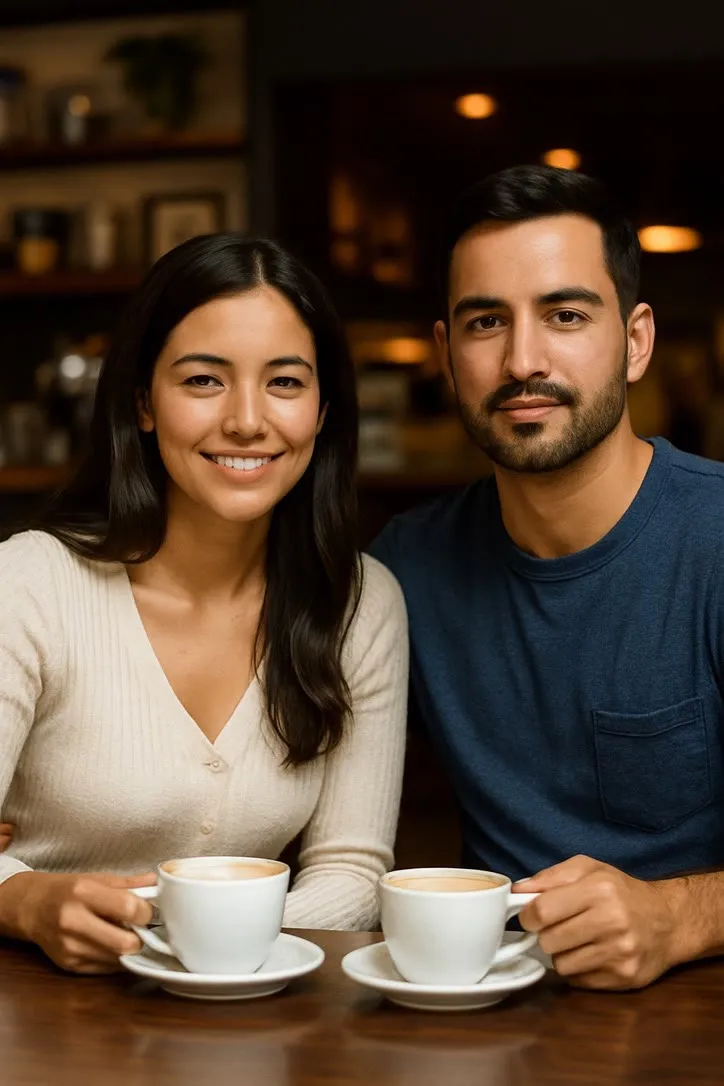 Drinking Coffee: the preview still the AI Video app shows for this action