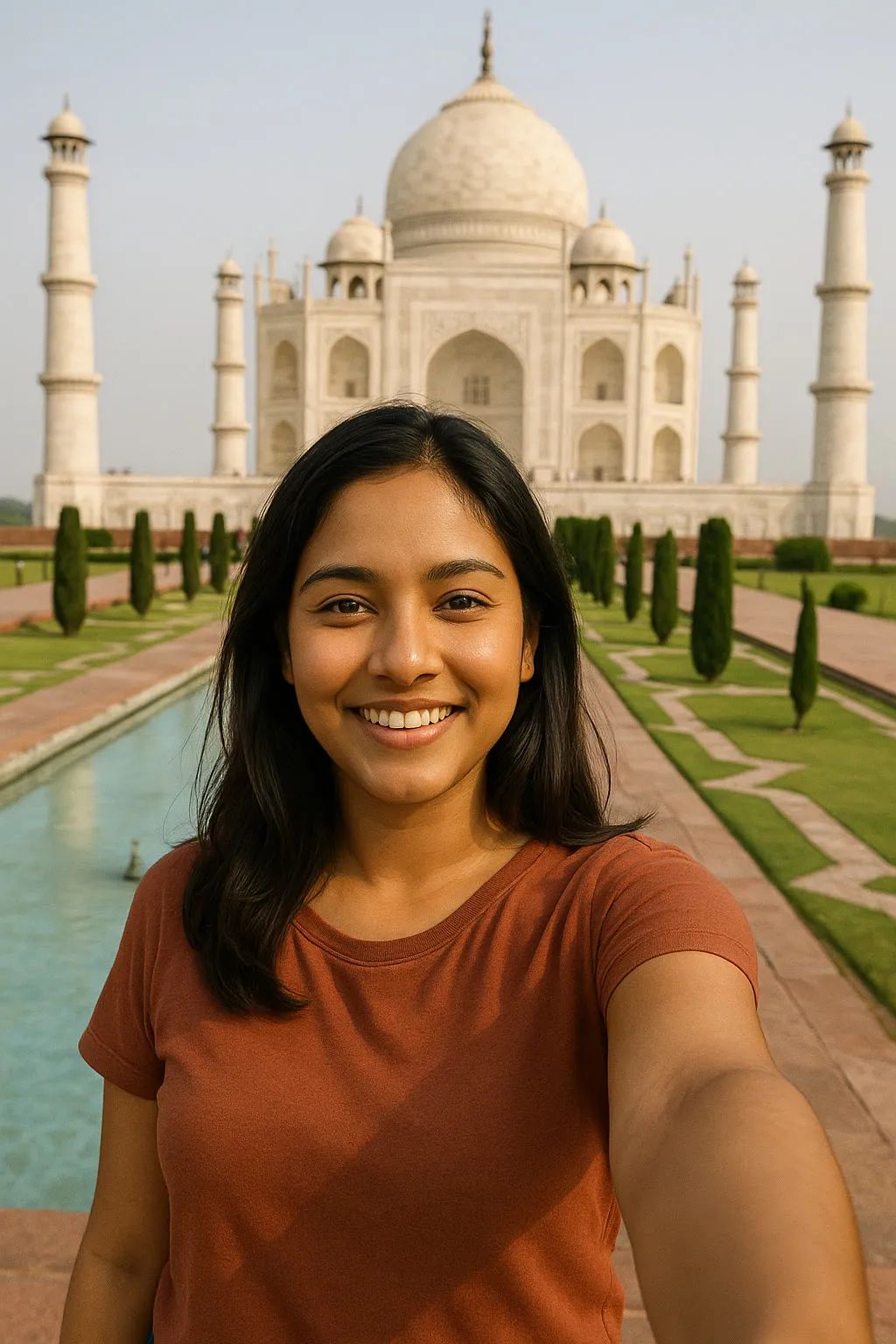 Taj Mahal Selfie: the preview still the AI Video app shows for this action