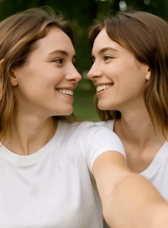 Twin Selfie: the preview still the AI Video app shows for this action